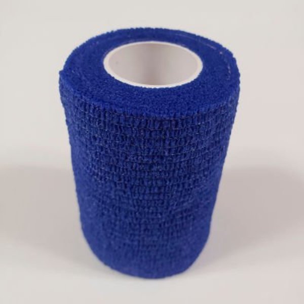 Think Safe First Voice 3in x 5 Yards Self Adhesive Bandage, Latex , Dark Blue, Pack of 10 TS-3183-10DB